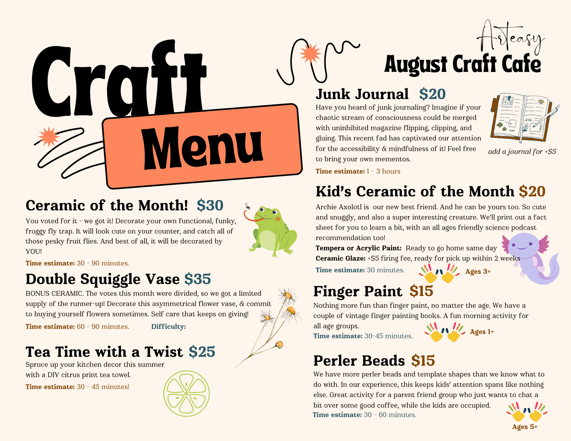 Saturday Craft Cafe Arteasy saturday-craft-cafe-arteasy